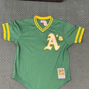 Green Athletics Jersey Mitchell & Ness